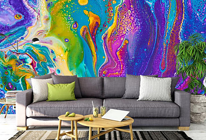Fototapeta Miešanie farieb Fluid art 2034